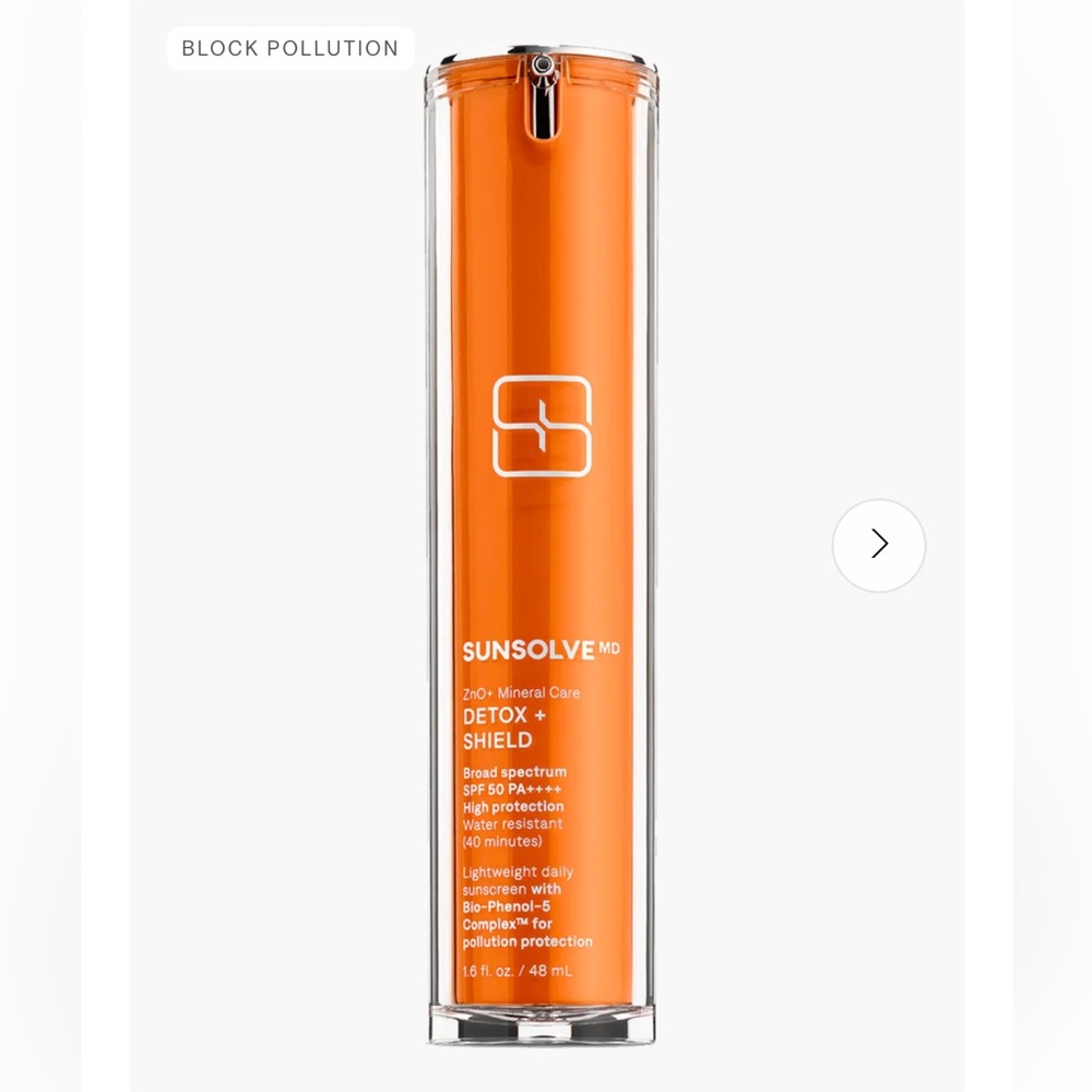 Sunsolve MD Detox + Shield Broad Spectrum SPF 50 Mineral Sunscreen - Orange